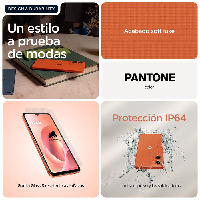 EAN 840493601595 - Motorola moto g06 17,5 cm (6.88") SIM doble Android 15 4G USB Tipo C 4 GB 256 GB 5200 mAh Naranja imagen 16