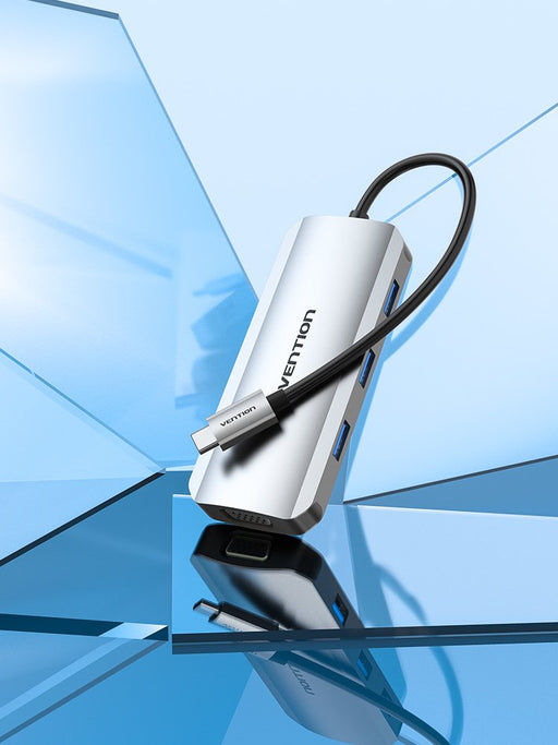 EAN 6922794754751 - Vention TOIHB base para portátil y replicador de puertos Alámbrico USB 3.2 Gen 1 (3.1 Gen 1) Type-C Plata imagen 2