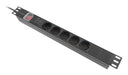 EAN 5901969441758 - Lanberg PDU-05F-0200-BK unidad de distribución de energía (PDU) 5 salidas AC 1U Negro imagen 5