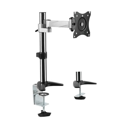 EAN 4052792054187 - LogiLink BP0075 soporte para monitor 68,6 cm (27") Escritorio Negro, Acero inoxidable imagen 1