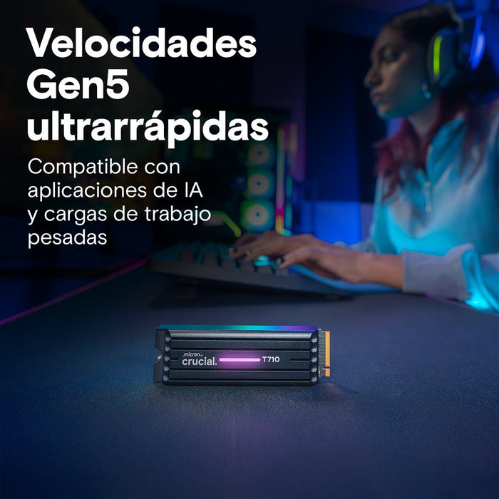 EAN 649528945549 - Crucial T710 2 TB M.2 PCI Express 5.0 NVMe imagen 3