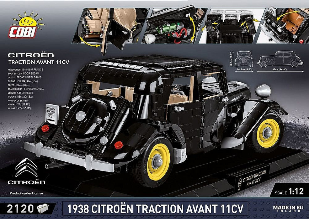 EAN 5902251243364 - COBI Citroen Traction Avant 11CV 1938 - Executive Edition imagen 12