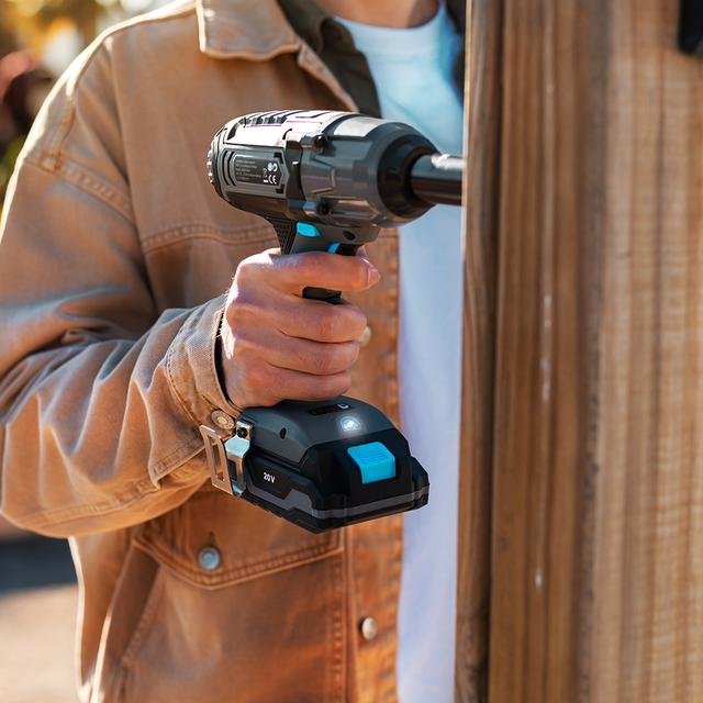 EAN 8435675100137 - Cecotec 70013 atornilladora de impacto con batería 3000 RPM 400 Nm Negro, Azul, Gris 20 V imagen 6