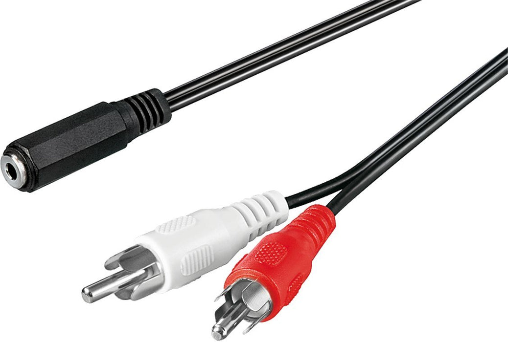 EAN 4040849504426 - Goobay 50442 cable de audio 1,4 m 3,5mm 2 x RCA Negro, Rojo, Blanco imagen 1