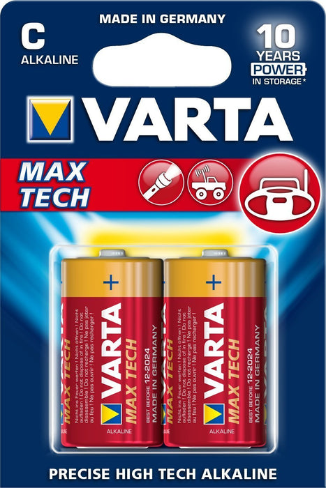 EAN 4008496545575 - Varta MAX TECH 2x Alkaline C Batería de un solo uso Alcalino imagen 2
