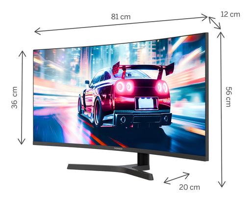 EAN 9120106662016 - Thomson M34QG7Y14C pantalla para PC 86,4 cm (34") 3440 x 1440 Pixeles UltraWide Quad HD LCD Negro imagen 2