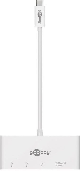 EAN 4040849620973 - Goobay 62097 base para portátil y replicador de puertos Alámbrico USB 3.2 Gen 1 (3.1 Gen 1) Type-C Blanco imagen 2