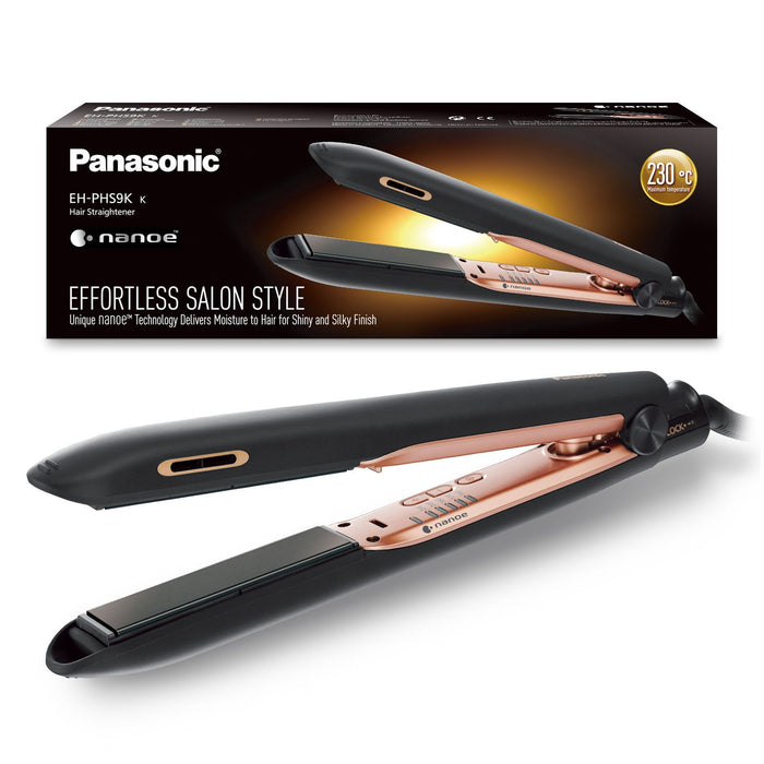 EAN 5025232871315 - Panasonic EH-PHS9KK825 Utensilio de peinado Plancha de pelo Vapor Negro 2,7 m imagen 6
