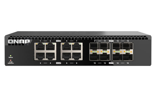 EAN 4711103084304 - QNAP QSW-3216R-8S8T switch No administrado L2 10G Ethernet (100/1000/10000) Negro imagen 1