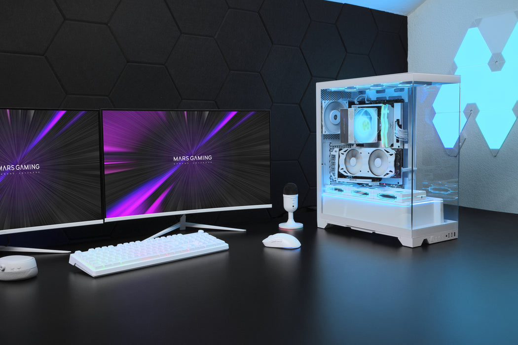 EAN 8435693112990 - Mars Gaming MCPRISMAW carcasa de ordenador Midi Tower Blanco imagen 7