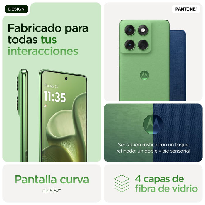 EAN 840023298158 - Motorola edge 60 16,9 cm (6.67") SIM doble Android 15 5G USB Tipo C 12 GB 256 GB 5200 mAh Verde imagen 16