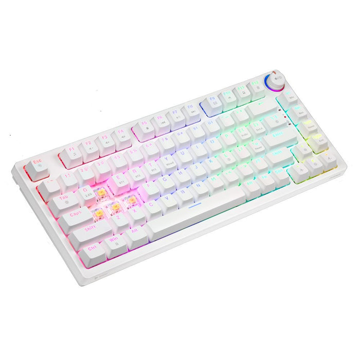 EAN 5901986049302 - Savio Phenix WHITE GAT YELLOW teclado Juego USB + Bluetooth QWERTY Internacional de EE.UU. Blanco imagen 4