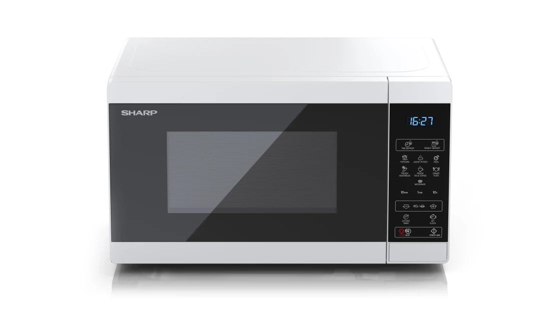 EAN 4974019161235 - Sharp YC-MS02E-W microondas Negro, Blanco Solo microondas Encimera 20 L 800 W imagen 3