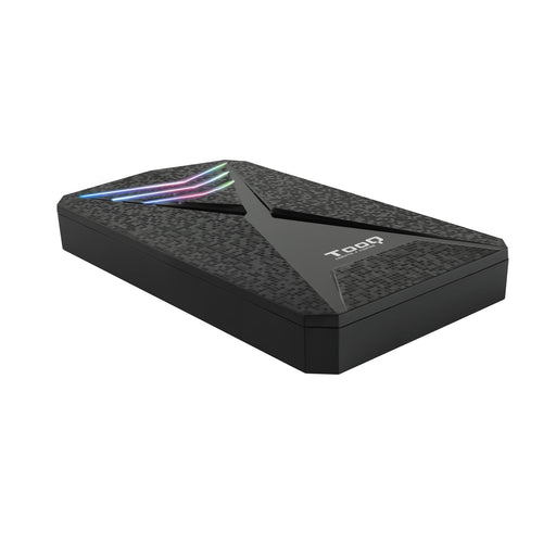 EAN 8433281009684 - TooQ TQE-2550RGB caja para disco duro externo Carcasa de disco duro/SSD Negro 2.5" imagen 1