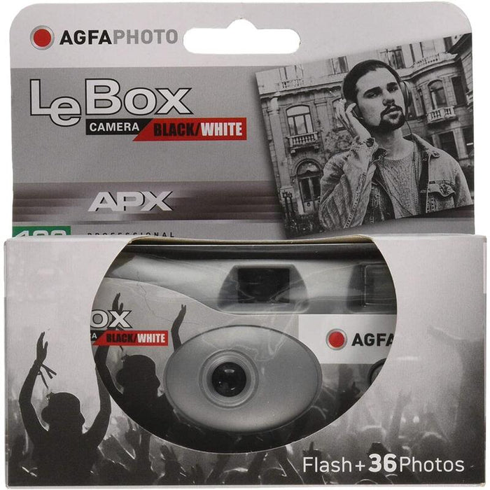 Agfaphoto Cámara Desechable Lebox Blanco Y Negro