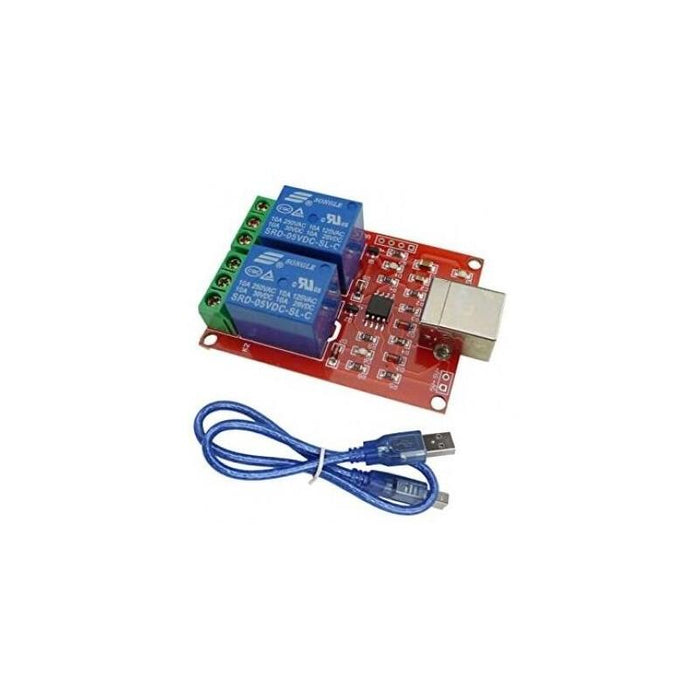 Aihasd Inteligente Electrónica 2 Canales Dc5v Módulo De Rele / Ordenador Usb Controlar Interruptor Conducir /Controlador Inteligente De Pc * Ultimas Unidades