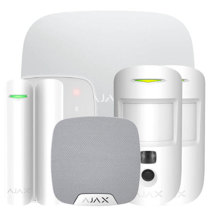 Ajax Hub2kit4g-Dp-Phod-Wh1 Kit Ajax Blanco. Hub 2 4g + 2motioncamphod + Doorprotect + Keypad + Homesiren