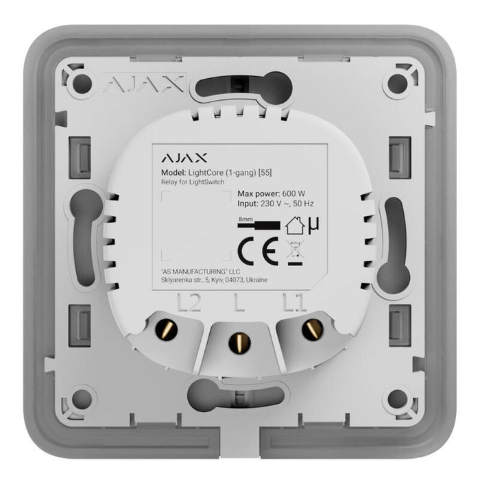Ajax Lightswitch-Lightcore-1g Ajax Lightswitch Lightcore 1-Gang. Interruptor Simple