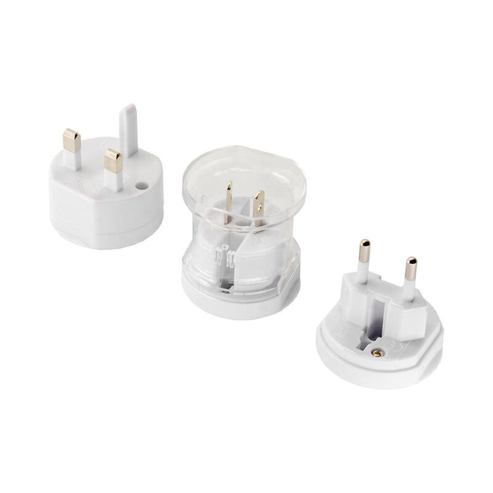 Akyga Adaptador De Viaje  Ac Ak-Ad-61 Worldwide White