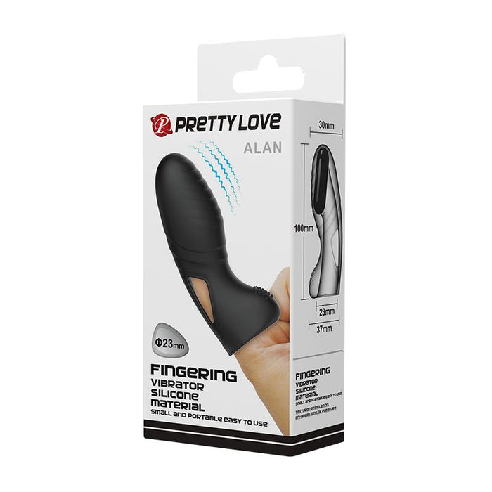 Pretty Love - Alan Vibrador De Dedo Silicona Negro