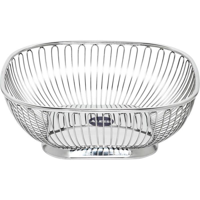 Alessi 845 Square Wire Basket Stainless Steel