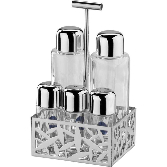Alessi Cactus Condiment Set - Oil,Vinegar,S+P,Spices Msa16