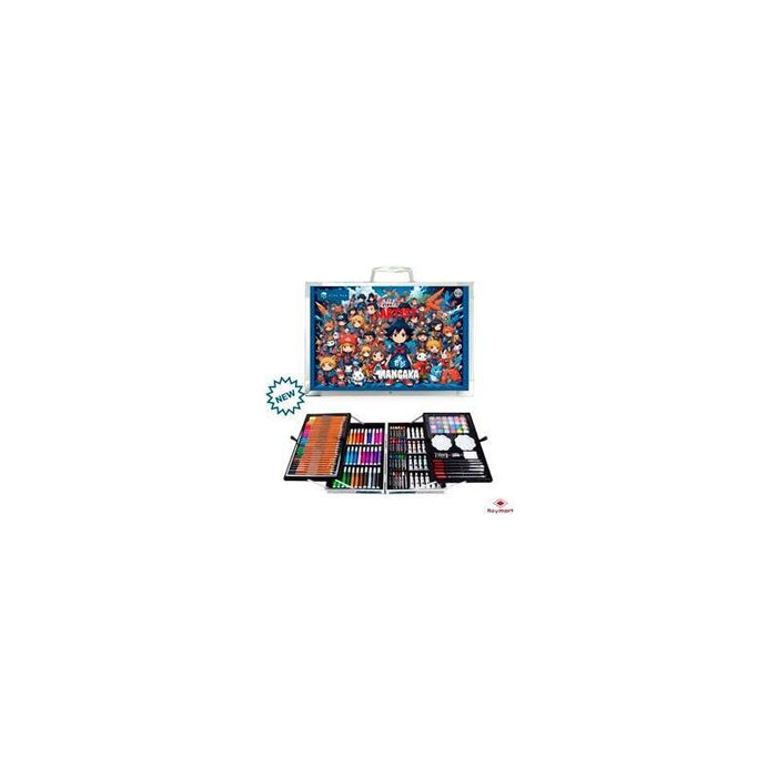 Alex Bog Maletín De Aluminio 145 Piezas Set Art Studio Manga C/Surtidos