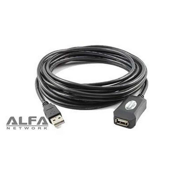 Alfa Network Cable Usb 2.0 A/A 5.00m  M-H (Alargo) Activo