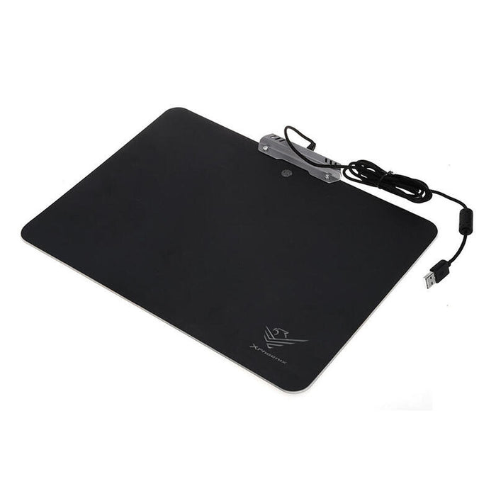 Alfombrilla Phoenix Gaming Rgb / 10 Modos De Iluminacion / Rigida Aluminio/ Usb / Negro