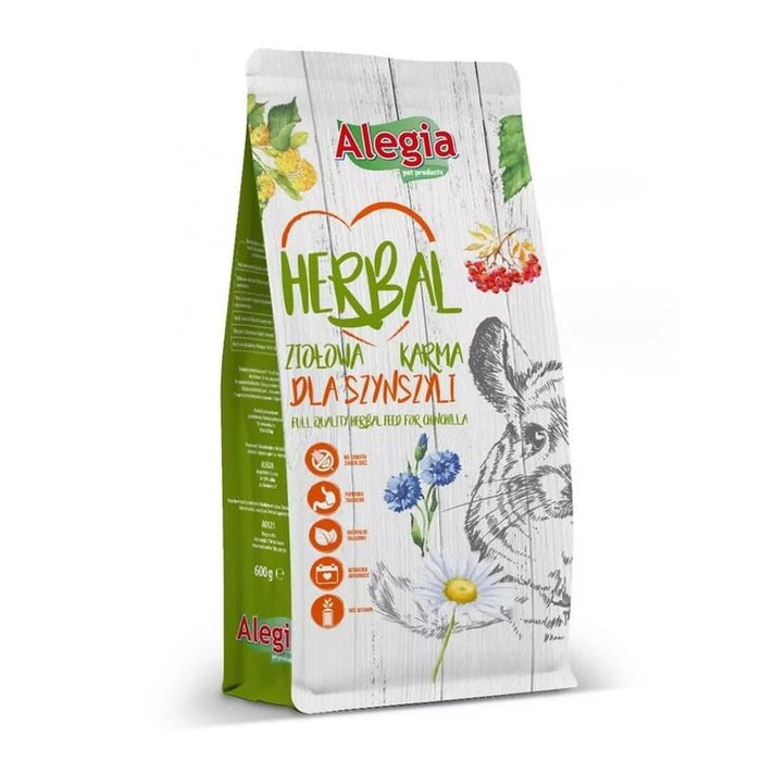 Alimento Seco Para Chinchillas  Alegia Herbal  600g