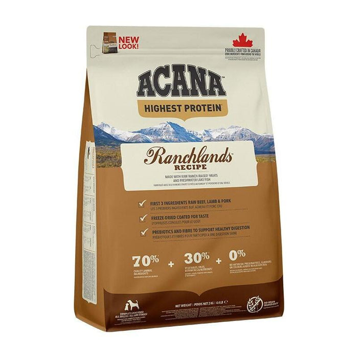Alimento Seco Para Perros Acana Highest Protein Ranchlands Dog 2 Kg