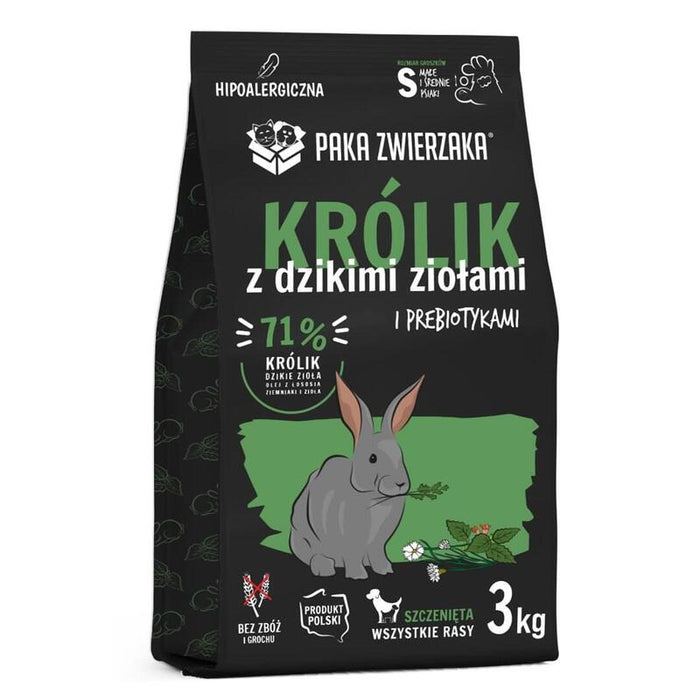 Alimento Seco Para Perros Paka Zwierzaka Puppy Rabbit With Wild Herbs S  3kg