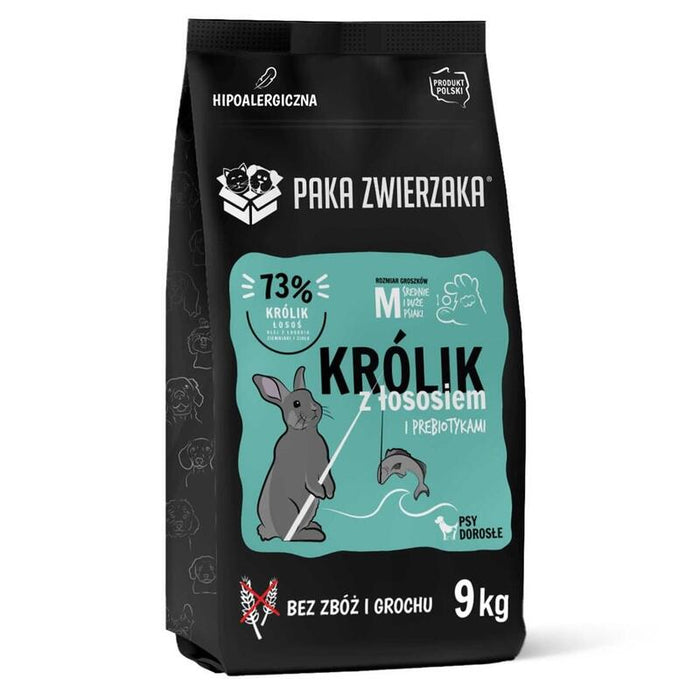 Alimento Seco Para Perros Paka Zwierzaka Rabbit With Salmon M  9kg