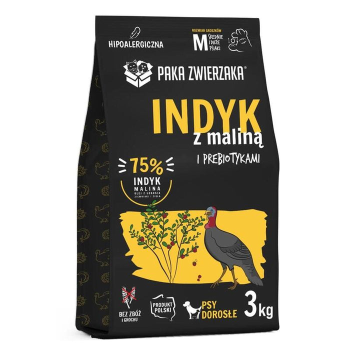 Alimento Seco Para Perros Paka Zwierzaka Turkey With Raspberry M 3kg