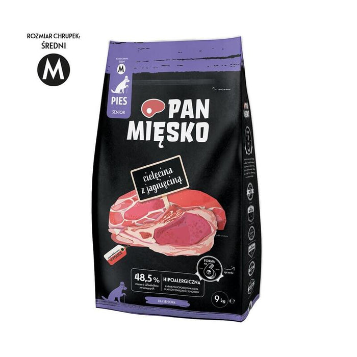 Alimento Seco Para Perros Pan Miesko Ternera Con Cordero Senior Croquetas M  9kg