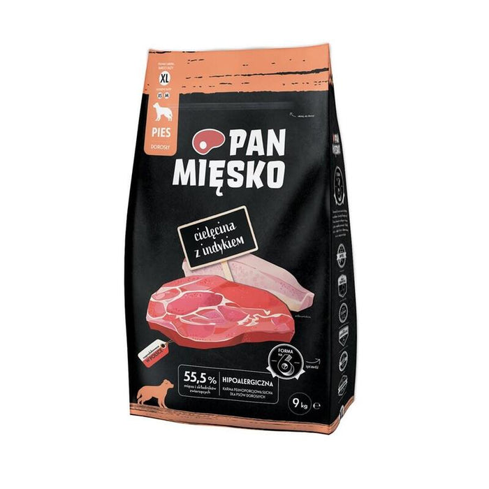 Alimento Seco Para Perros Pan Miesko Veal With Turkey Xl   9kg