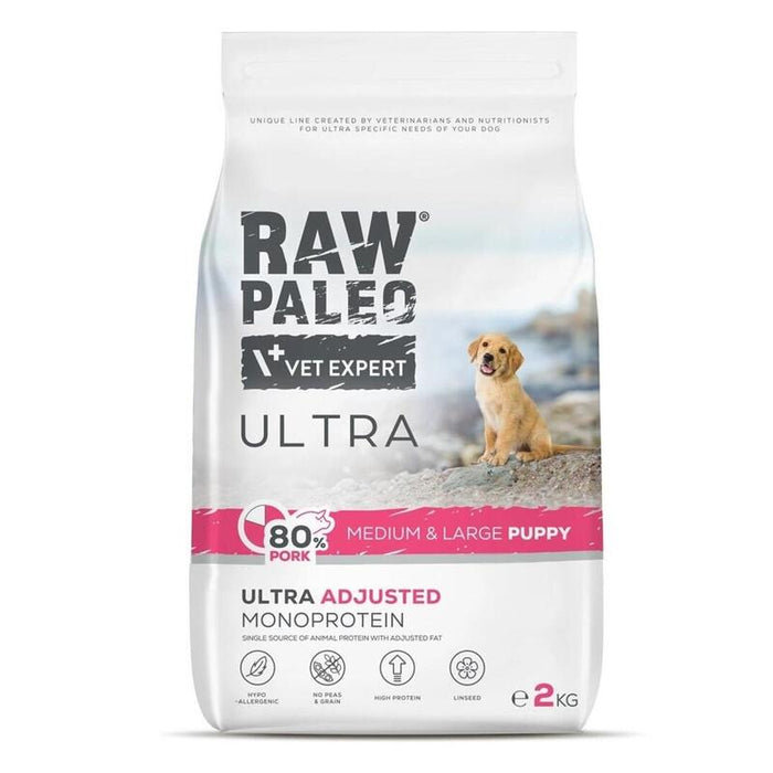 Alimento Seco Para Perros Raw Paleo Ultra Pork Medium & Large Puppy  2kg