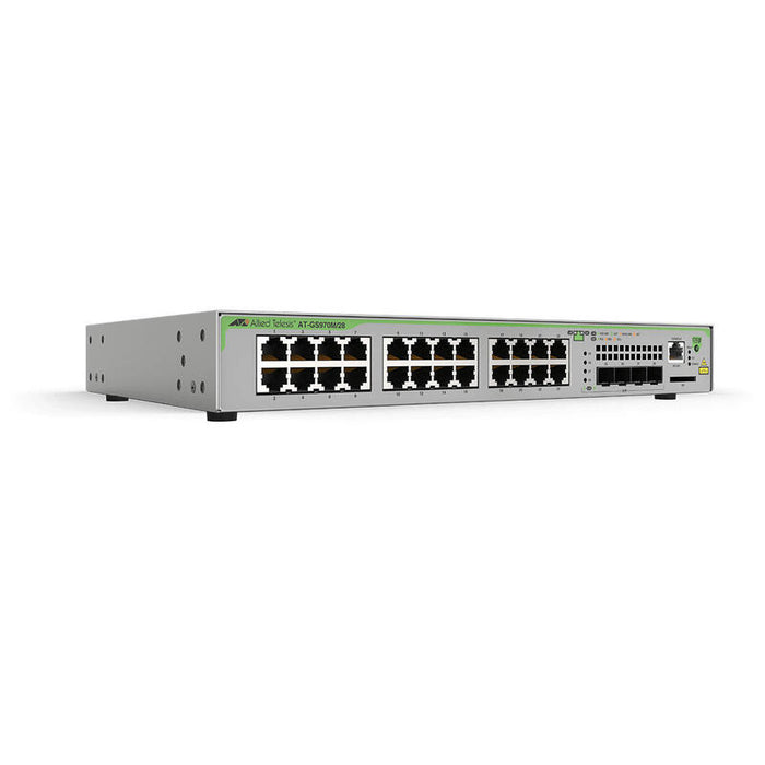 Allied Tel. Switch 24x Ge At-Gs970m/28 24x 1gbit-T+4x Sfp