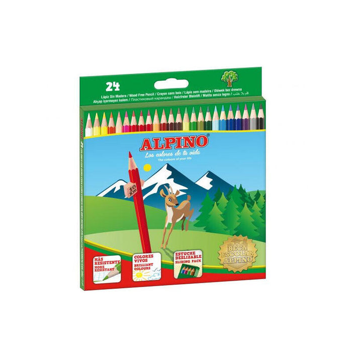 Alpino Lápices De Colores 175mm Estuche De 24 C/Surtidos
