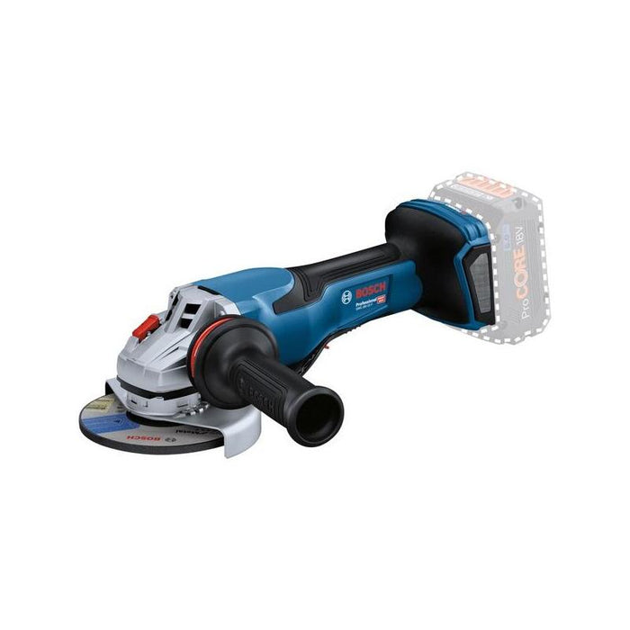 Amoladora Angular A Batería Bosch Professional Biturbo Gws 18v-15 P Professional Solo, Ø 125 Mm Azul/Negro, Sin Batería Ni Cargador, En L-Boxx