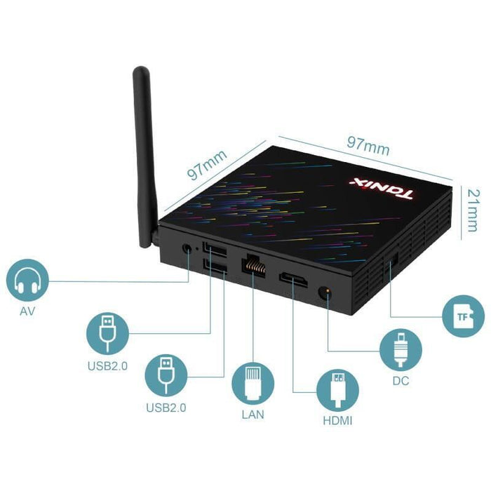 Android Tv  Tanix Tx68 H618 4gb/64gb Android 12