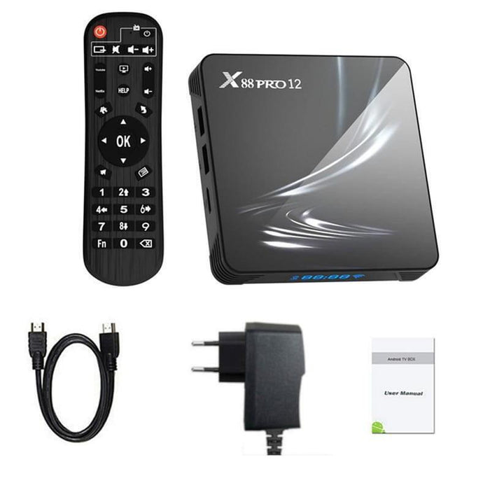 Android Tv X88 Pro 12 Rk3318/4gb/64gb Android 12