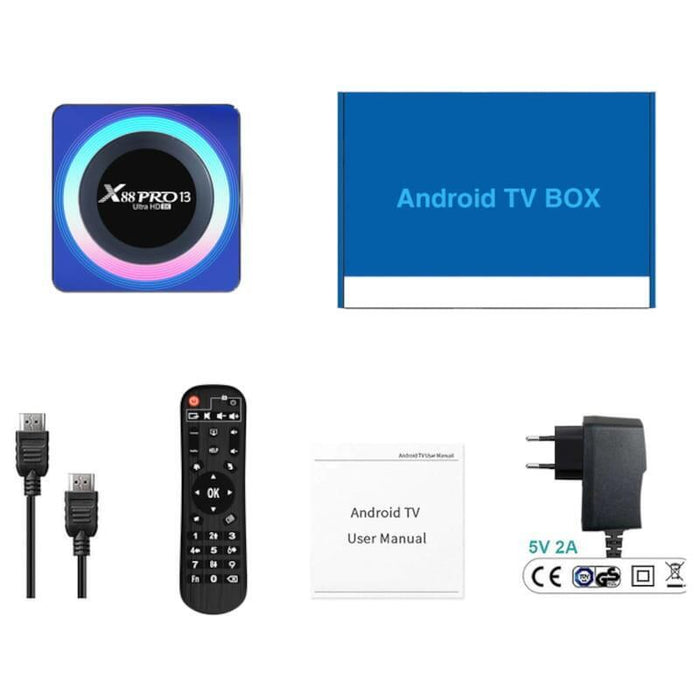 Android Tv  X88 Pro 13 4gb/32gb Caja Acrílica Android 13