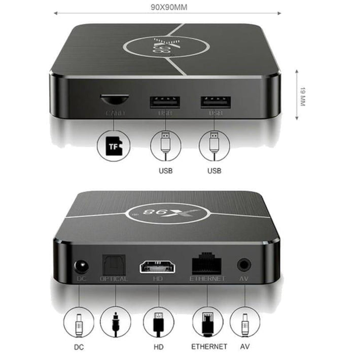 Android Tv  X98 Plus S905w2 4gb/32gb Dual Wifi Bluetooth Android 11