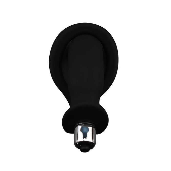 Anillo Para El Pene Con Plug Anal Negro