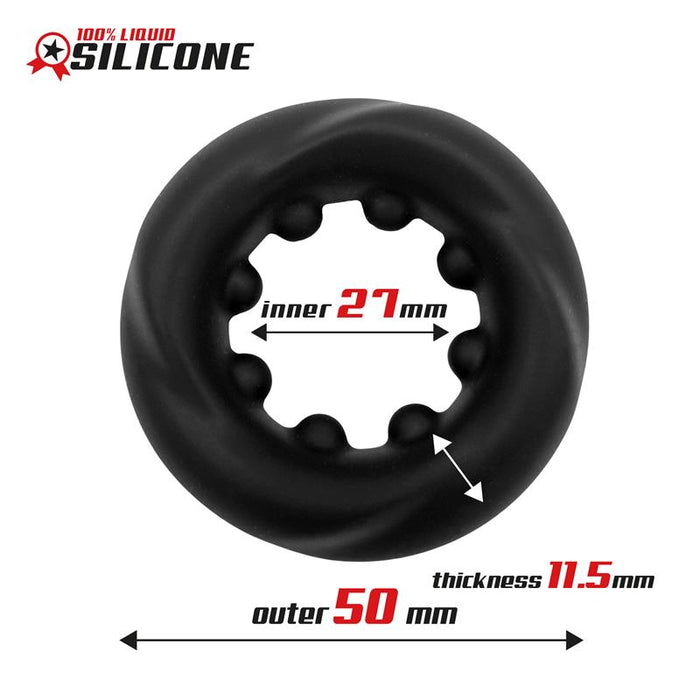 Anillo Para El Pene Twisted Silicona Líquida 2.7 Cm