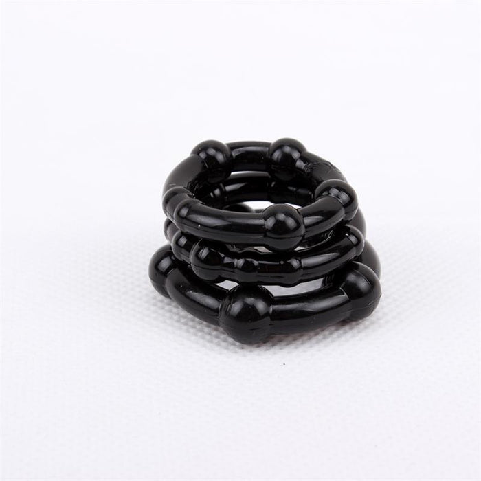 Anillos Para El Pene Beaded Negro