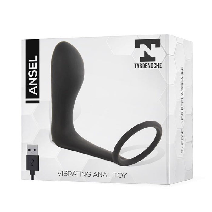 Ansel Plug Anal Con Vibración Y Anillo Usb Silicona