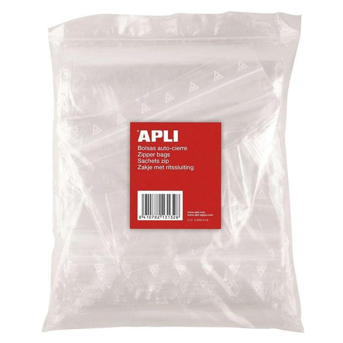 Apli Bolsa Autocierre 160x220mm Pack De 100 Bolsas