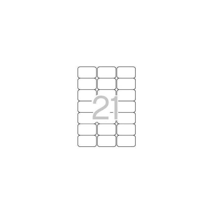 Apli Etiquetas Adhesivas 63,5x38,1mm Inkjet/Láser C/Romos 21 X 25h Blanco